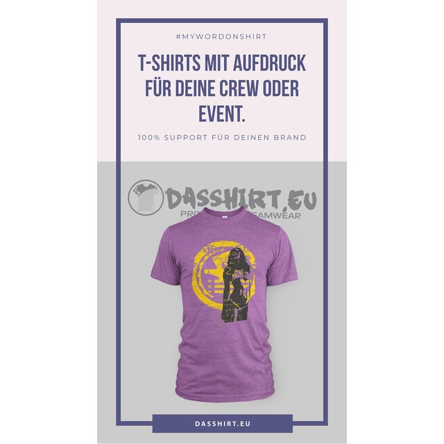 25 Girlie T-Shirts bedrucken | einseitig einfarbiger Aufdruck | Siebdruck