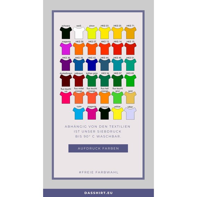 25 Girlie T-Shirts bedrucken | einseitig einfarbiger Aufdruck | Siebdruck