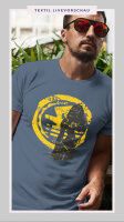 ab 100 bedruckte T-Shirts | T-Shirt Druck | dunkle T-Shirt bedrucken | Siebdruck | einseitig /einfarbig