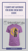 ab 100 bedruckte T-Shirts | T-Shirt Druck | dunkle T-Shirt bedrucken | Siebdruck | einseitig /einfarbig