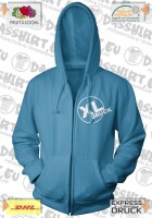 25 bedruckte HOODED SWEAT JACKET| Textildruck | Siebdruck | Firmen, Vereine, Bands, Abi