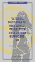 ab 5 bedruckte T-Shirts | T-Shirt Druck | T-Shirt hell bedrucken | Siebdruck | einsitig / einfarbig